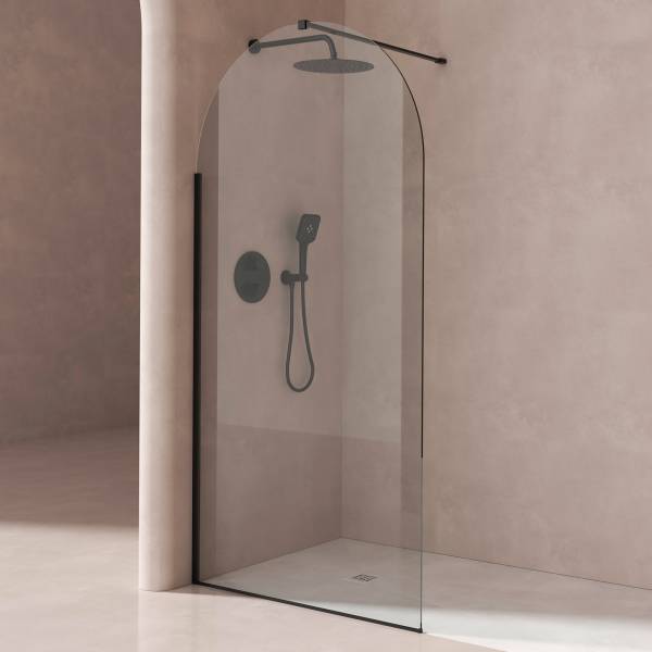 Paroi de douche Hilton finition or brossé 