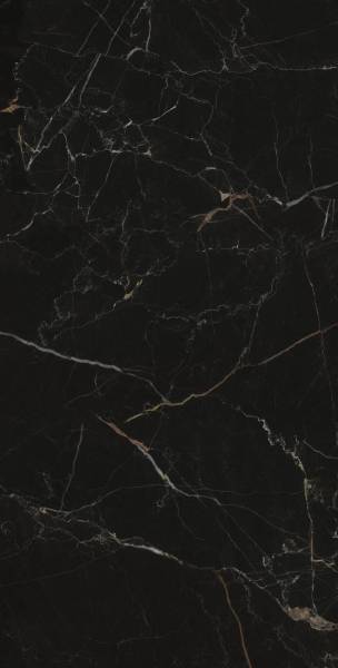 Faïence murale Untiles série Rider HG Black 60x120cm  effet marbre noir brillant grand format pour salle de bain et cuisine chez R&D Carrelage