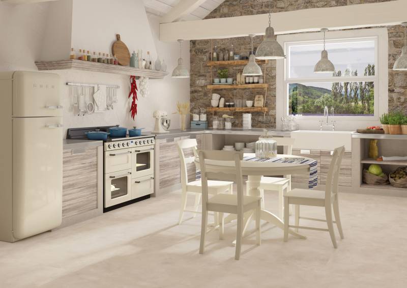 Carrelage Paul Ceramiche série Baya en grès cérame effet pierre naturelle, formats modernes, intérieur, ambiance élégante et douce chez R&D Carrelage et Sanitaire près de Gardanne